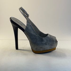 Women silver heels